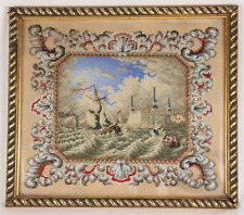 Quadro ricamo marittimo con