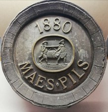 Insegna Botte, Brand Maes Pils, Pub, Vintage 
