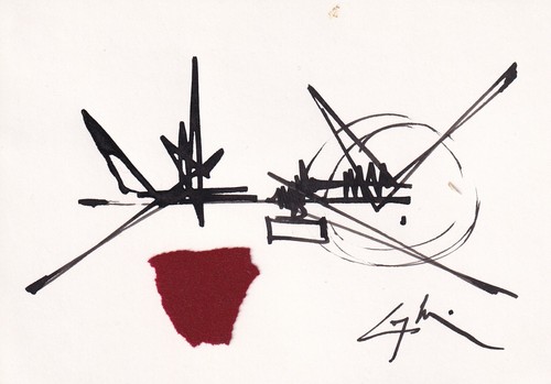 Georges mathieu autografo - georges,