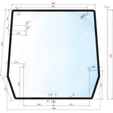 Vetro lunotto posteriore