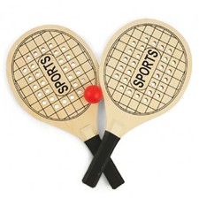 Racchettoni Da Mare In Legno Con Pallina Divertimento Racchette Spiaggia 3141