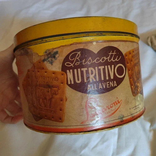 Scatola vintage latta - in,