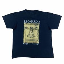 T Shirt Vintage Turista Leonardo Davinci Uomo Vitruviano Roma Nano XL Y2K