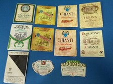 Lotto etichette vini da