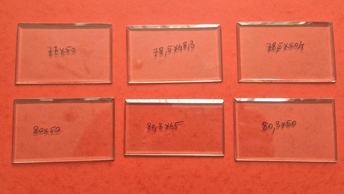 Verre biseauté pendule