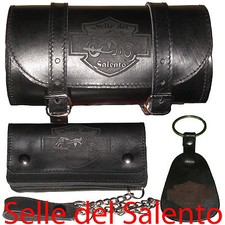 Set Borsa moto custom Portafoglio Biker Wallet Leather geldbörse wallet with