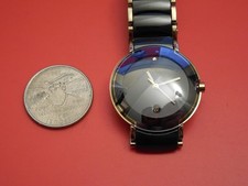 OROLOGIO ORIGINALE RADO DIASTAR 30MM PICCOLO MISURA MEDIA LA COUPOLE DATA BRACCIALE CERAMICA