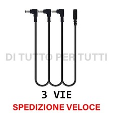 CAVO PER ALIMENTAZIONE PEDALI EFFETTI CHITARRA IN SERIE 1 femmina 3 maschio