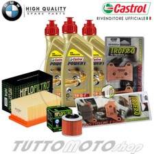 KIT TAGLIANDO BMW G650X MOTO 2007 2008 2009 G 650 X CASTROL 15W50 G650 PASTIGLIE