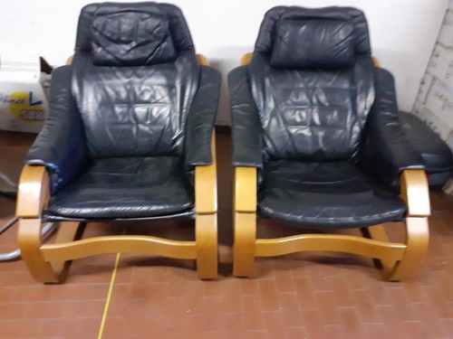 Poltrone pelle stile svedese