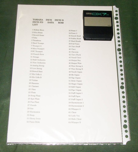 Yamaha data rom per dx7s - yamaha,