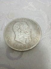 Moneta scudo 5 lire moneta argento 1873