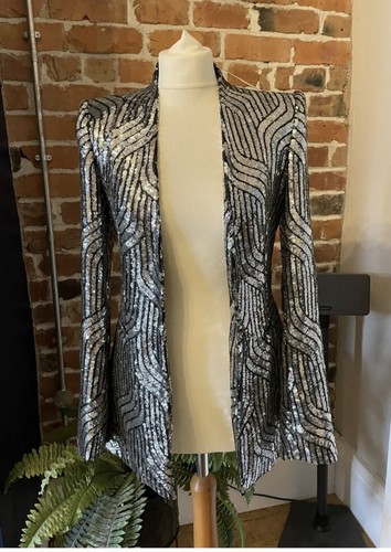 Blazer zara argento - argento, paillettes