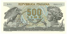 500 LIRE BIGLIETTO DI STATO