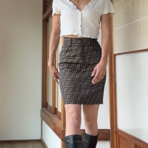 Rara minigonna vintage fendi - rara,