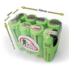 Power Pack Modellismo RC Batteria 9,6V 2300 mAh NiMH Confezione da 8 con Saldatrici