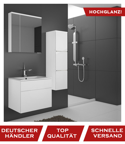Set mobili bagno bianco - , lucido