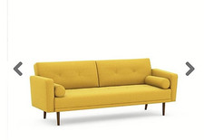 DIVANO LETTO 3 POSTI CLIC CLAC LA REDOUTE IN PERFETTE CONDIZIONI COLOR SENAPE 