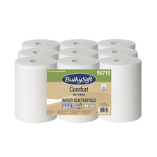 9 ROTOLI DI CARTA PER MANI ASCIUGAMANI ESTRAZIONE CENTRALE ROTOLO ASCIUGATUTTO