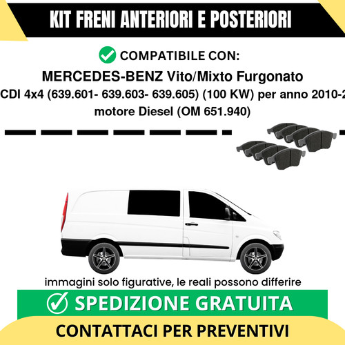 Pastiglie freno ant - pastiglie, +