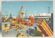 CARTOLINA DELLA FIERA DI MILANO MACCHINE EDILI  GRU RUSPE ECC