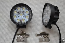 #2x 12V Potenza Rotondo Anteriore Bull BAR 9 SMD LED Day Lampade Auto Camion Atv