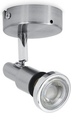 Faretto LED Da Soffitto O Parete Orientabile, Plafoniera Bagno, Include Lampadin