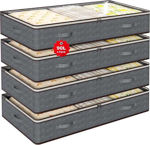 Contenitori sotto letto 90l - contenitori,