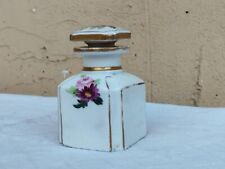 ANTICO CALAMAIO INKWELL IN PORCELLANA VECCHIA PARIGI DIPINTO A MANO FLOREALE