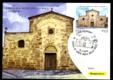 Italia 2016 : Casarano ( Lecce ), Santa Maria della Croce - Cartolina filatelica
