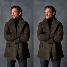 Cappotto uomo marrone pied de