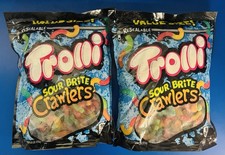 (2) Trolli Sour Brite Crawlers gomma valore caramelle Big Bag 28,8 oz. BB: 04/26