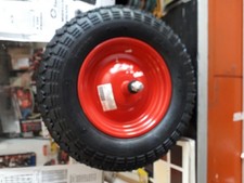 RUOTA PER CARRIOLA  CON ASSE  MEDIO  IN BUTILE 130MM
