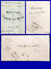 REGNO P. 6 ?? COLLETTERIA PAVONE MELLA CORSIVO LETTERA X LENO, COLL.RIA VERDE