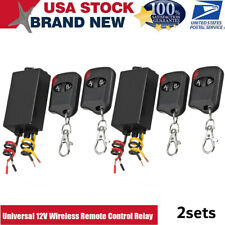 2x Interruttore Telecomando Wireless Auto Universale 315MHZ ON-OFF Relè Ricevitore 12V