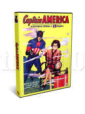 Captain America (1944) 15 Chapter Republic Movie Serial Cliffhanger (2 x DVD)
