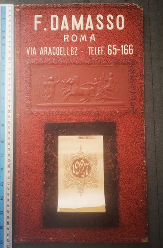 Calendar cardboard 1927 - cardboard,