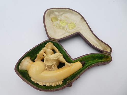 Antike meerschaumpfeife dame - ,,
