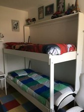 Letto a castello a scomparsa, letto a castello a parete, letto trasformabile