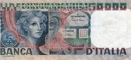 Italy 50000 lire - 50000, date