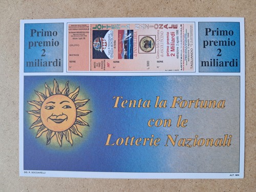 Cartolina lotteria scilla - cartolina,