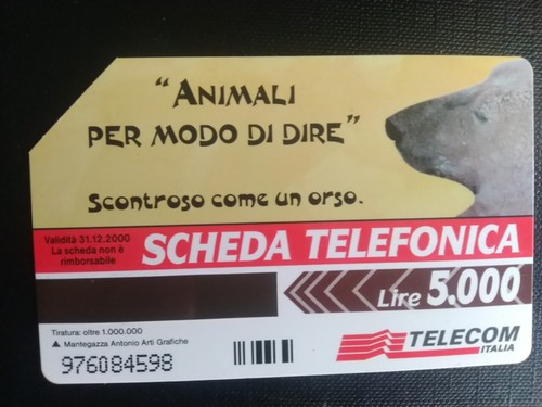 Scheda telefonica collezione - scheda,