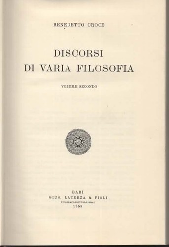 Libri croce discorsi varia - libri,