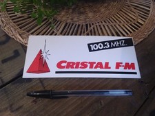 Ancien autocollant radio FM