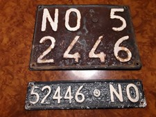  TARGA AUTO D’EPOCA COMPLETA