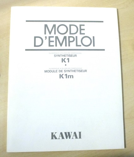 Kawai k1m manual - kawai,