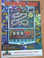 Volantino vendita Empire Games Ltd "Haunted House" Arcade Fruit Club macchina A4