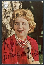 Cartolina Ufficiale Philips con Autografo Wilma de Angelis