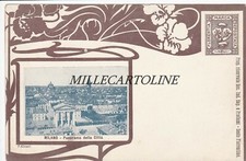 MILANO: foto Alinari,  cornice liberty -cartolina ind. Profumi Sesto Fiorentino