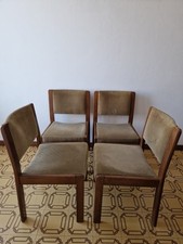 Set 4 sedie Vintage In Noce